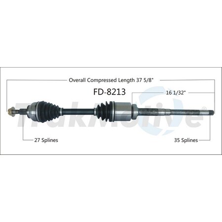 Surtrack Axle Cv Axle Shaft, Fd-8213 FD-8213